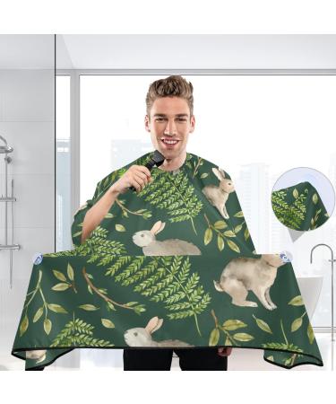 Waterproof Barber Cape - Unisex Cheetah & Rabbits Leaves Hair Cutting Bib for Men | Durable & Stylish - Buy Online on GoSupps.com