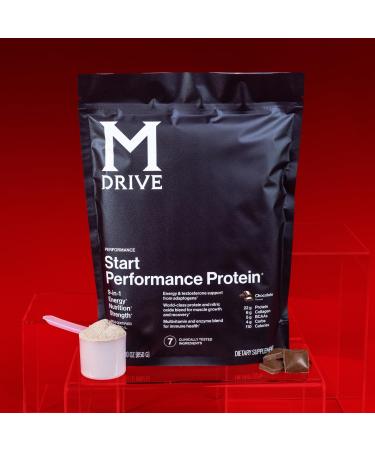 Mdrive Start 9-in-1 Complete Nutrition and Protein Shake Powder Supports Energy Strength Digestion Immune Health Nitric Oxide Recovery and Reduces Stress - Chocolate Mousse 31.7oz 30 Servings - Buy Online on GoSupps.com