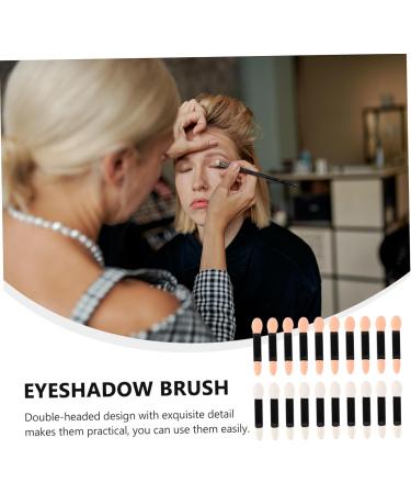 SKISUNO Eye Shadow Sponge Applicator 20pcs Small Eyeshadow Size Woman Lady Double-headed Makeup Female Disposable Brush for - Buy Online on GoSupps.com
