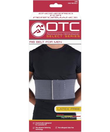 OTC Rib Belt for Men - 6-inch Elastic Chest Compression Support | Select Series | International Shipping Available - Buy Online on GoSupps.com