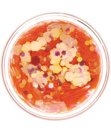 Moon Glitter Iridescent Chunky Orange Glitter - 3g - Cosmetic Festival Makeup for Face, Body, Nails, Hair & Lips - Buy Online on GoSupps.com