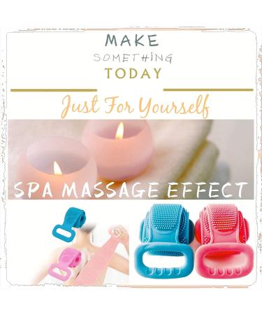 QGZ Silicone Back Scrubber Set - Shower and Body Exfoliating Brush for Men and Women - Buy Online on GoSupps.com