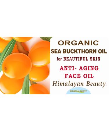 Botanical Beauty Certified Organic SEA BUCKTHORN OIL 100% Pure Natural Virgin Unrefined Cold-Pressed Carrier Oil for Face Skin Damaged Hair Nails Anti-Aging (0.33 Fl Oz) 0.33 Fl Oz (Pack of 1) - Buy Online on GoSupps.com