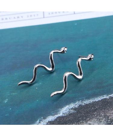 Shop Vintage Snake Dangle Earrings - Gold & Silver Punk Drop Jewelry for Women - Buy Online on GoSupps.com