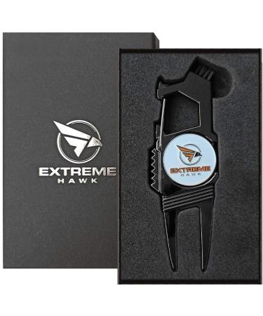 Extreme Hawk 7 in 1 Golf Divot Repair Tool - Lightweight, Compact, and Durable Golf Gadgets - Ideal Gift for Golf Lovers - Buy Online on GoSupps.com