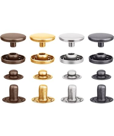 100 Set 12.5mm Snap Fasteners Leather Buttons Kit with Fixing Tools - Press Studs Set - Buy Online on GoSupps.com