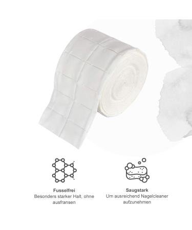 Inlaq 500 Cellettes | Lint-Free & Dust-Free Cotton Pads for Gel & Acrylic Nail Styling | Thick 8-Layer Wipes (500 Pieces) - Buy Online on GoSupps.com