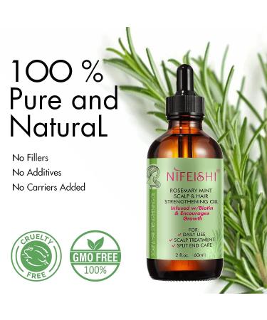 LTYYWBFB Rosemary Essential Oil (2 fl oz) for Hair Growth & Skin Care - Natural Organic Serum for Fuller, Healthier Hair - Buy Online on GoSupps.com