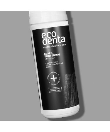 Ecodenta Black Charcoal Whitening Mouthwash Mouthwash 150ml - Buy Online on GoSupps.com