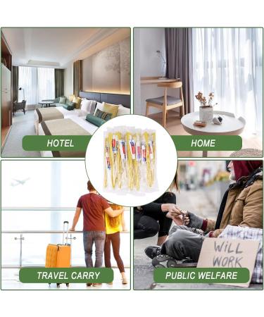 Bulk Disposable Toothbrushes - 500 Individually Packed Yellow One-Way Toothbrushes with Toothpaste for Homeless Nursing Homes Hotels & Travel - Buy Online on GoSupps.com