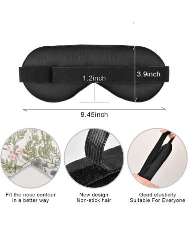 Haskirky Light Blocking Eye Mask Breathable and Adjustable Adult Men and Women Travel on Business Trips Yoga Meditation Light Smooth Comfortable Eye Mask Office Deep Sleep Goodies Herbal Wildflower - Buy Online on GoSupps.com