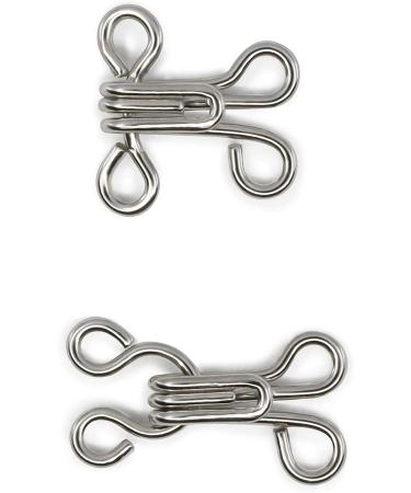 Dritz Hooks & Eyes Size 3 Nickel Fasteners - 96 Sets - Buy Online on GoSupps.com
