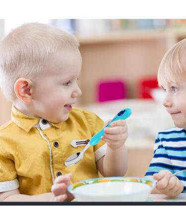 Lehoo Castle Ocean Animals Childrens Cutlery Set - 6 Pcs Stainless Steel Toddler Utensils - Kids Knife, Fork, Spoon - Blue - Buy Online on GoSupps.com
