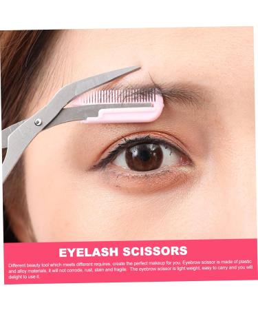 Beaupretty 4-Piece Eyebrow & Beard Trimmer Set - Scissors Combs & Facial Clippers | Pink Makeup Tools for Precision Grooming - Buy Online on GoSupps.com