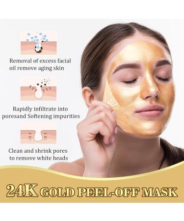 Peel Off Face Masks - Face Masks Skincare for Teenage Girls - 24k Gold Peel-Off Face Masks - Deep Cleaning Purifying Acne - Shrink Pores Unblock PoresTighten Skin - Smooth Face Masks Beauty Skin Care - Buy Online on GoSupps.com
