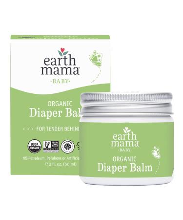 Earth Mama Organic Diaper Balm Multipurpose Baby Ointment | EWG Verified, Petroleum & Fragrance Free with Calendula for Sensitive Skin, 2-Fluid Ounce 2.03 Fl Oz (Pack of 1)