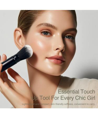 Retractable Kabuki Makeup Brush - Angled Travel Powder Blush Brush with Cover for Makeup Applications | International Shipping Available - Buy Online on GoSupps.com