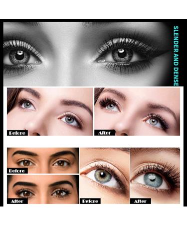 Mimore Vegan Mascara for Sensitive Eyes Lasts All Day Waterproof Smudge Proof Eyelash Mascara Best Eyelash Lengthening & Volume Enhancing Makeup (Black) (Black)  - Buy Online on GoSupps.com
