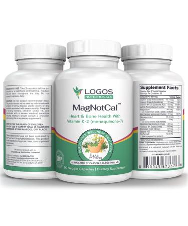 Logos Nutritionals-MagNotCal - 90 Count-Bone Health Immune Health Soft tissues specifically Reversal of Calcification