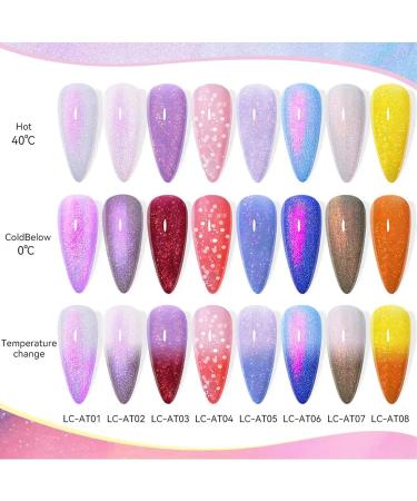 UV Gel Nail Polish Colour Changing Gel Polish Colours Soak Off Nail Gel Polish Glitter Gel Nail Polish Best Gift for Women - Buy Online on GoSupps.com