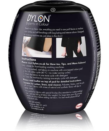 Dylon Machine Dye Pod - Intense Black Fabric Colour for Easy Laundry Use - Buy Online on GoSupps.com