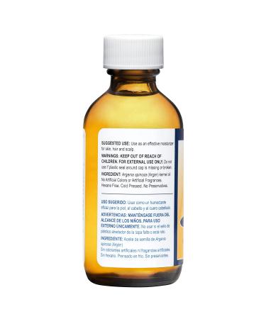 De La Cruz 100% Pure Argan Oil - 2 fl oz (59 ml) | Natural Skin & Hair Care - Buy Online on GoSupps.com