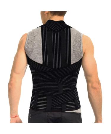 ORTONYX TLSO Full Back Support Brace - Removable Dorso-Lumbar Pad Lightweight & Breathable - Pain Relief for Thoracic Kyphosis & Herniated Disc - XX-Large Black - Buy Online on GoSupps.com