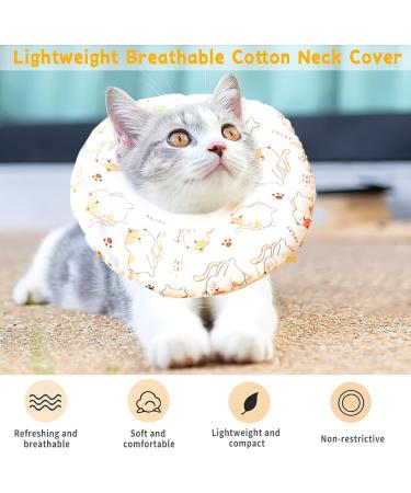Shalyong Cat Protective Collar - Soft & Adjustable Restoring Collar for Cats (L 19-34cm) - Pet Safety & Comfort - Buy Online on GoSupps.com