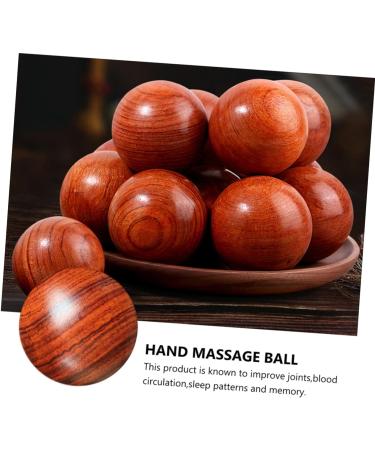 Beavorty 4-Piece Mahogany Massage Ball Set - Acupuncture Finger & Plantar Fasciitis Relief | Handmade in China - Buy Online on GoSupps.com