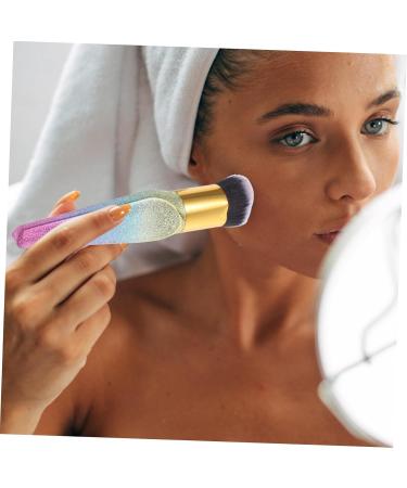 Housoutil Face Powder Brushes Flat Top Cosmetic Brush Liquid Foundation Brush Powder Cosmetics Brushes Buffing Brush Makeup Round Cosmetic Brush Makeup Flat Brush Big Fat Applicator Travel - Buy Online on GoSupps.com