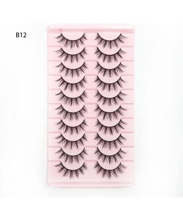 KANGQL Manga Lashes Japanese Style Makeup False Eyelashes Cosplay Natural Extension Lashes Long Thick Artificial Fiber Anime Fake Eyelashes - Buy Online on GoSupps.com