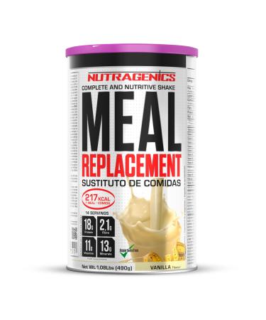 NUTRAGENICS Nutragenics Meal Replacement Food Replacement Smoothies - Smoothies Assistants - Weight Management Aid - Food Substitute - 490g (Vanilla)