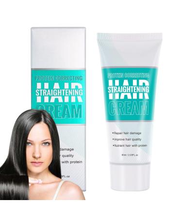 Jildouf Cream for curly hair | Curly hair straightener with protein correction | 60ml smoothing lotion for smoothing and nourishing hair for all hair types