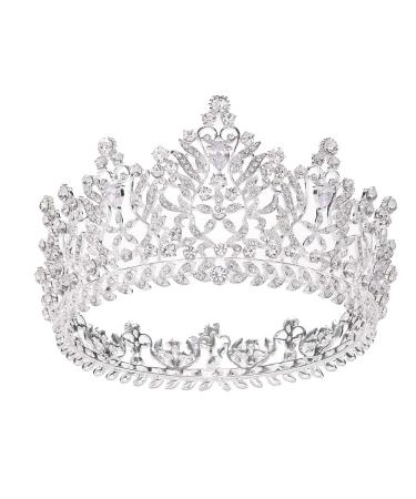 S SNUOY Queen Crown for Women Silver Bridal Crown Tiara Headband Pageant Prom Crowns for Wedding