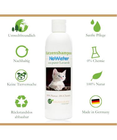 Cat Shampoo No Water | Bio Gentle Care for Sensitive Cats | 250ml Lavaerde - Rinse-Free Formula for Water-Shy Cats - Buy Online on GoSupps.com