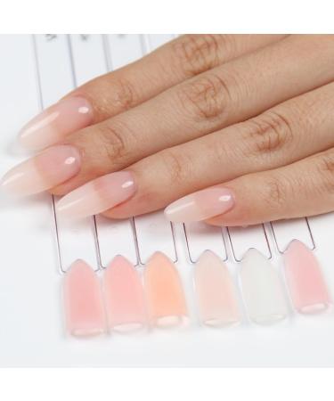 AIMEILI 8 in 1 Builder Nail Gel Set Sheer Color Builder Base Nail Strengthening Gel Nail Extension Glue Gel in a Bottle UV LED Gel Polish 6pcs X 10ml - Gift Kit 36 6-36 1.67 ml (Pack of 6) - Buy Online on GoSupps.com
