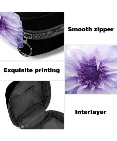 GIAPB Period Bag Violet Flower Color - Sanitary Napkin Storage & Makeup Pouch - Buy Online on GoSupps.com