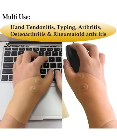 6-Piece Gel Carpal Tunnel Wrist Brace Set with Magnetic Support - Waterproof Silicone for Arthritis & Tendonitis Relief - Buy Online on GoSupps.com