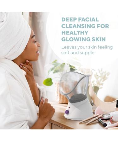 Homedics Revitalising Facial Spa - Face Steamer for Deep Face Cleaning & Nasal Attachment for Sinus Relief - Buy Online on GoSupps.com
