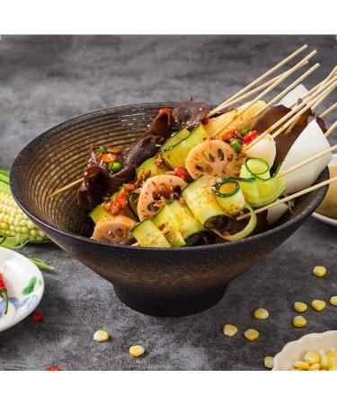 Bowl Creative 10.5 Inch Ceramic Large Bowl Home Fruit Salad Mixing Bowl Japanese Style Retro Ramen Soup Bowl Stoneware Tableware Kitchenware