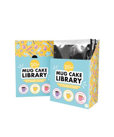 Mug Cake Library pack of 6 3 different falvours easy to make cake microwave pudding cake mixes for baking suitable for kids baking 3 flavours