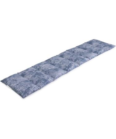 Grape Seed Pillow 75x20cm - Large 8-Chamber Heat Pad in Used-Look Grey-Blue | Buy Grain Pillow Online - Buy Online on GoSupps.com