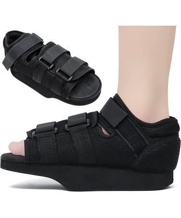 Post Op Recovery Shoe Adjustable Medical Walking Shoe Forefoot Off-Loading Healing Shoe for Post Surgery or Operation Support Broken Foot Bunions Broken Big Toe Surgery Forefoot Splint (S)