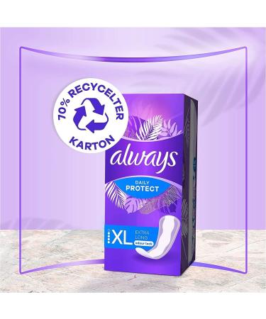 Always Dailies Protect Slip Feminine Hygiene - Extra Long Odor-Neutralizing & Breathable 54 Pieces Giga Pack - Women's Protection - Buy Online on GoSupps.com