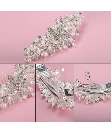Buy Cetornie 3pcs Rhinestone Flower Hair Clip - Vintage Antique Style - International Shipping Available - Buy Online on GoSupps.com