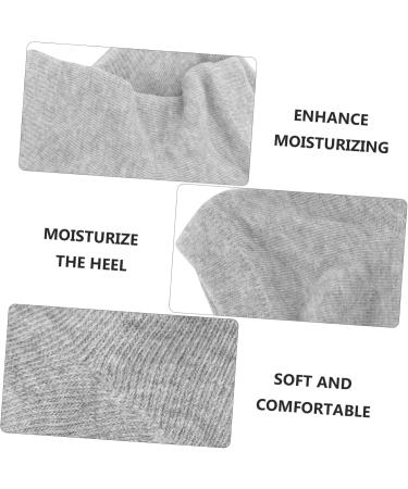 Ipetboom 2 Pairs Gel Heel Socks Moisturizing Feet Sock Dry Feet Socks Cracked Feet Socks Spa Slipper Socks Continuous Spray Bottle Open Toe Socks Men and Women Ordinary Cotton Foot Socks 16.5x10x0.8cm - Buy Online on GoSupps.com