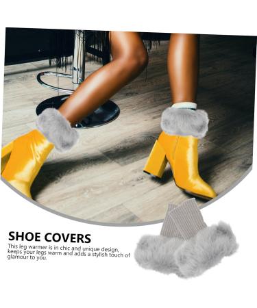 Besportble 3 Pairs Fluffy Boot Covers - Warm Fur Cuff Winter Accessories for Ladies - Buy Online on GoSupps.com