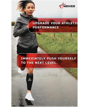 Calf Compression Sleeves for Men & Women | Shin Splint Support & Running Brace | Perfect for Cycling & Football - Buy Online on GoSupps.com