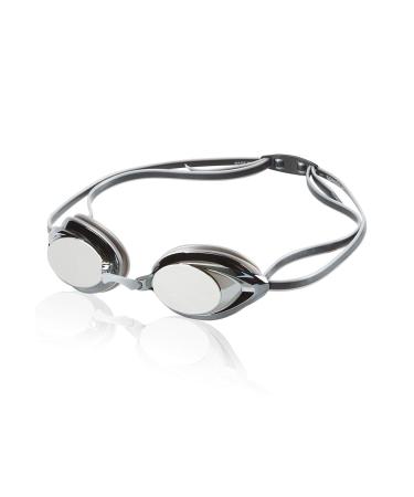 Speedo Unisex-Adult Swim Goggles Mirrored Vanquisher 2.0 Silver