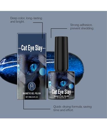 Magnetic Nail Polish Black Gloss | Nails with a fine sheen and a glossy effect on a water-based formula that dries quickly for a trendy manicure for everyday life and the season - Buy Online on GoSupps.com